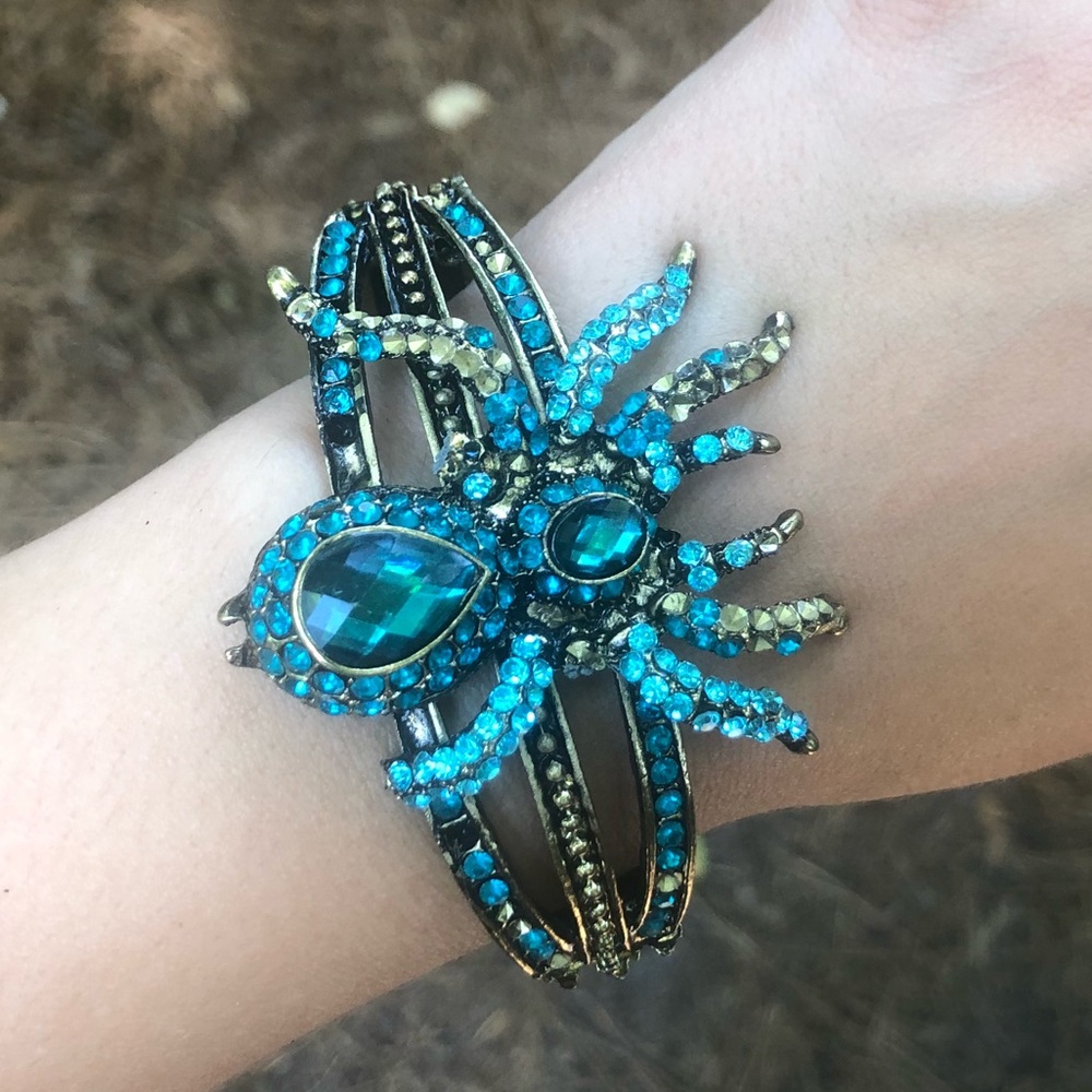 Jeweled Spider Bracelet